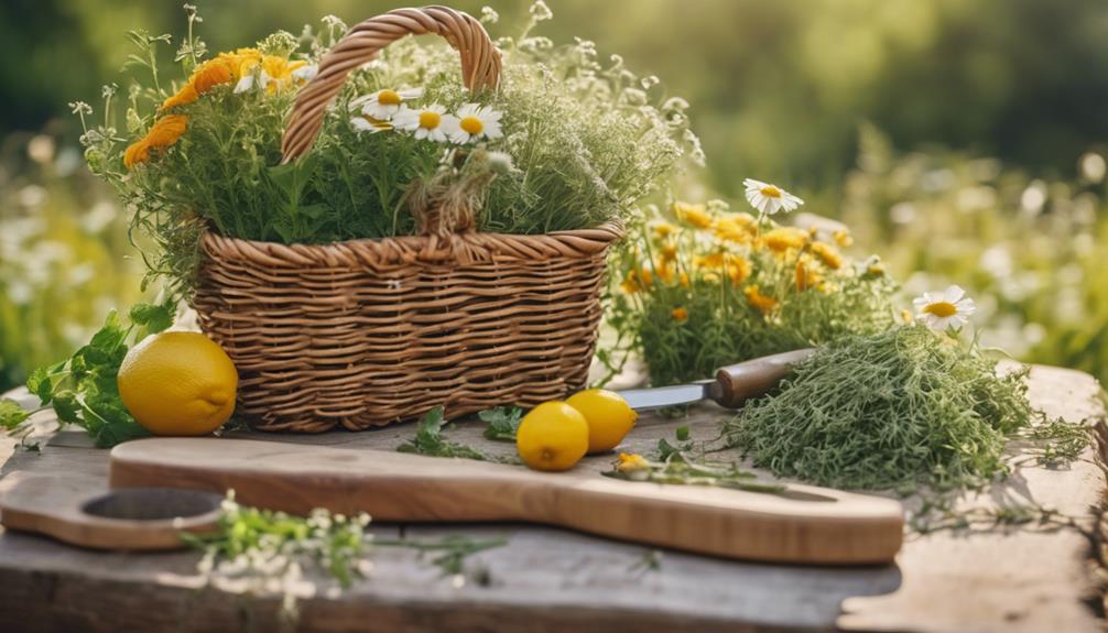 herbal harvest and preparation