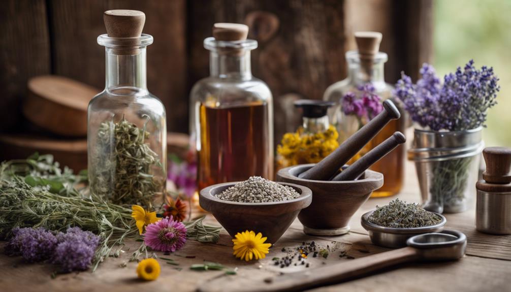 herbal preparation and tools