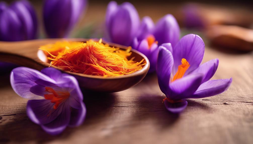 saffron spice from flowers