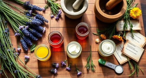 create herbal tinctures salves