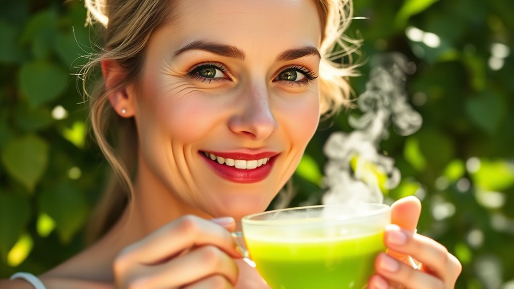 green tea promotes youthful vitality