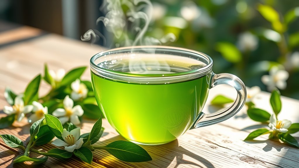 green tea promotes youthfulness