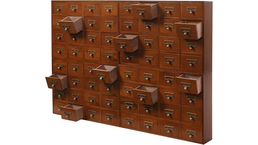 64 drawer apothecary cabinet