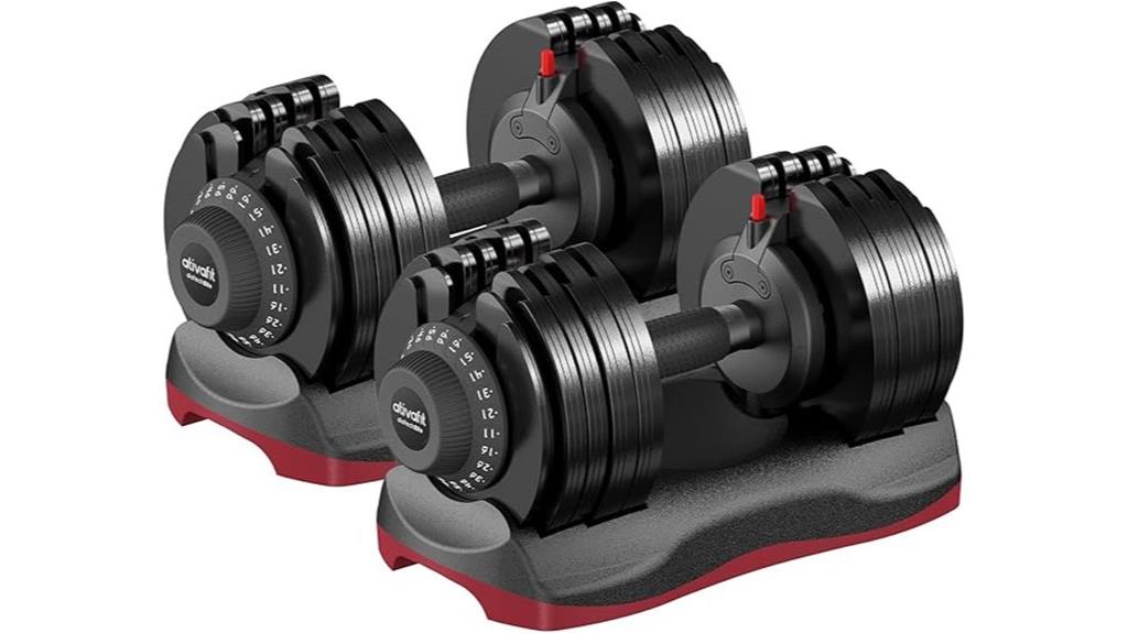 adjustable home gym dumbbells