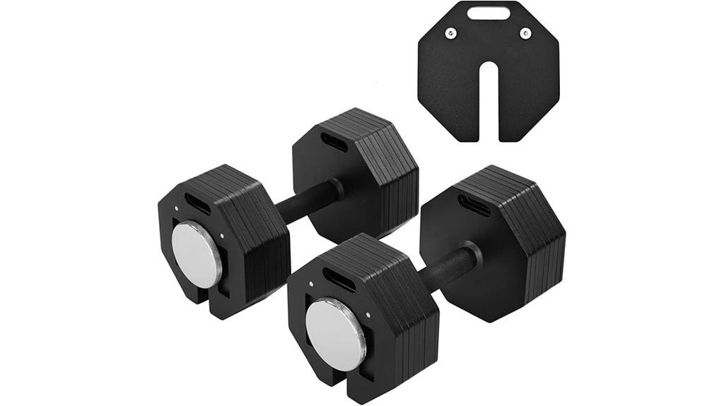 adjustable steel dumbbell sets
