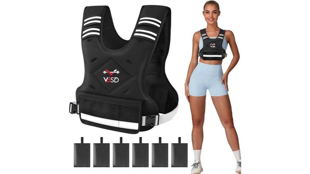 adjustable unisex weighted vest