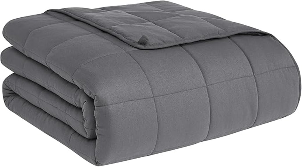 adult grey weighted blanket