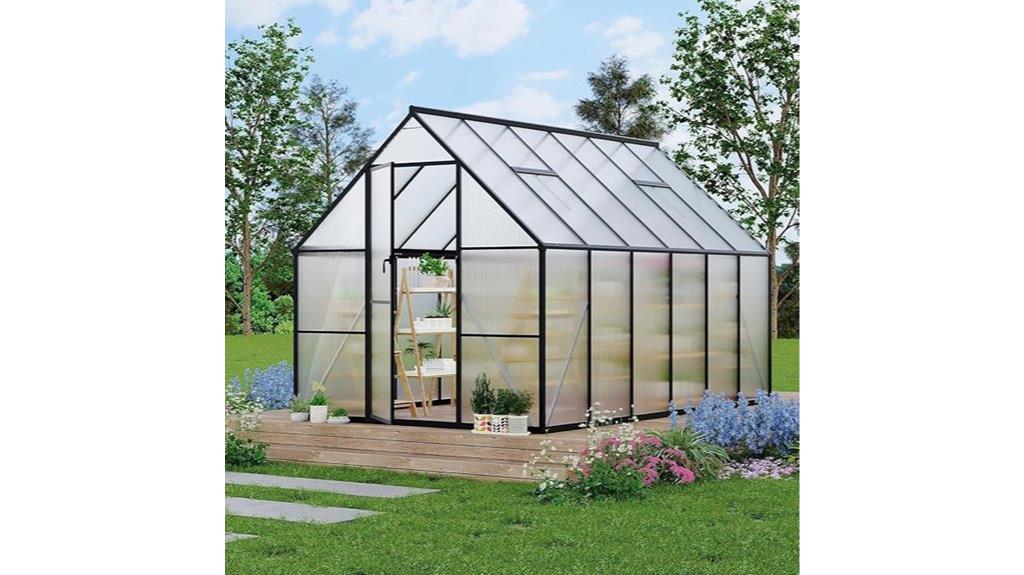 aluminum frame greenhouse kit
