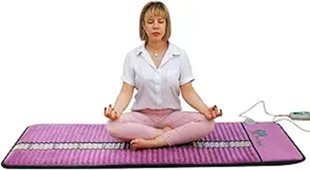 amethyst gemstone infrared pad