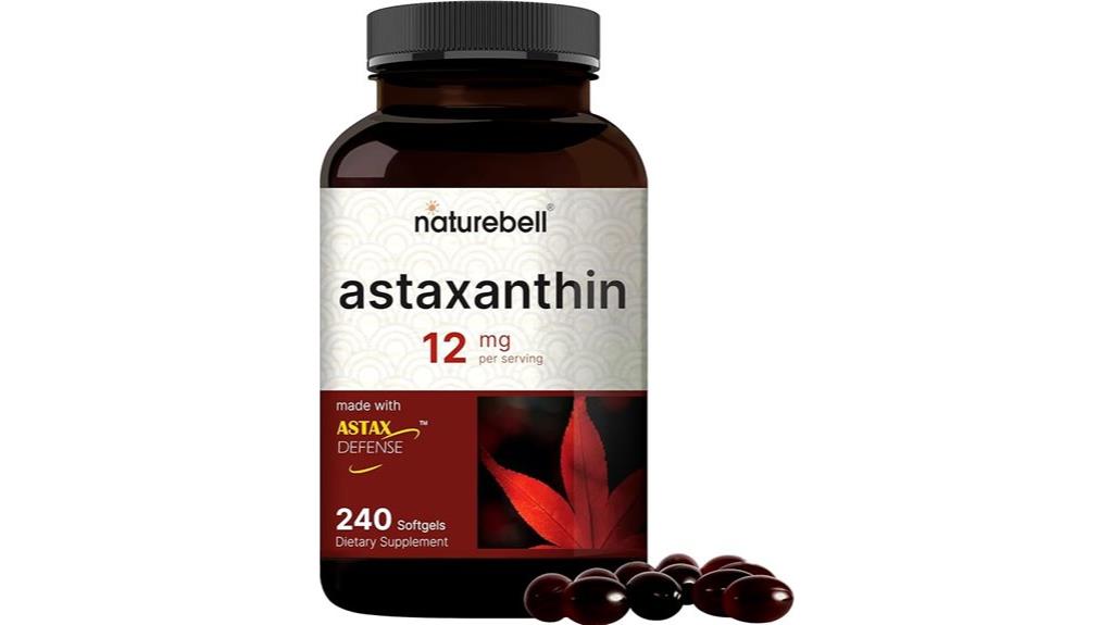 astaxanthin 12mg softgels