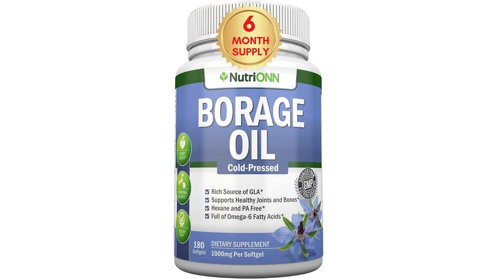 borage oil 1000mg softgels