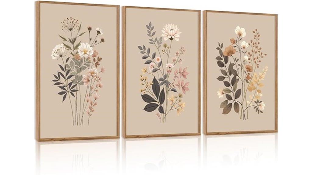 botanical flower canvas art