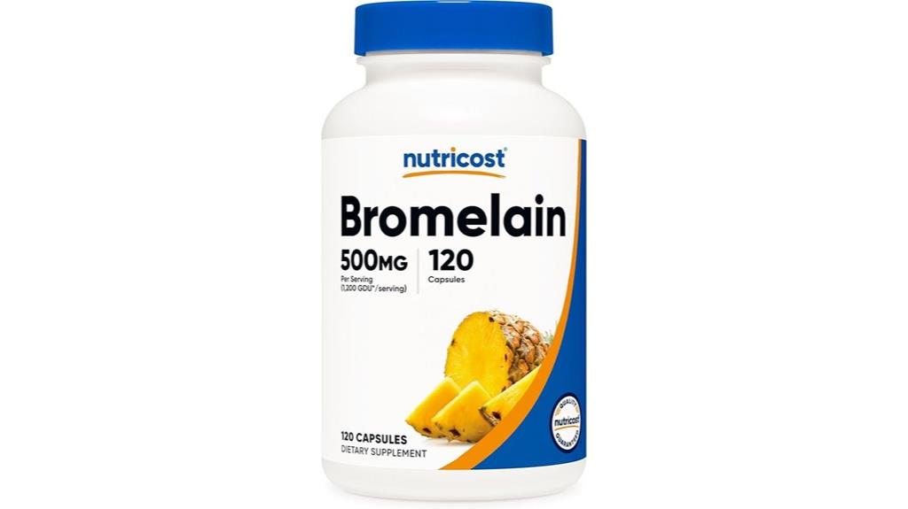 bromelain vegetarian capsule supplement