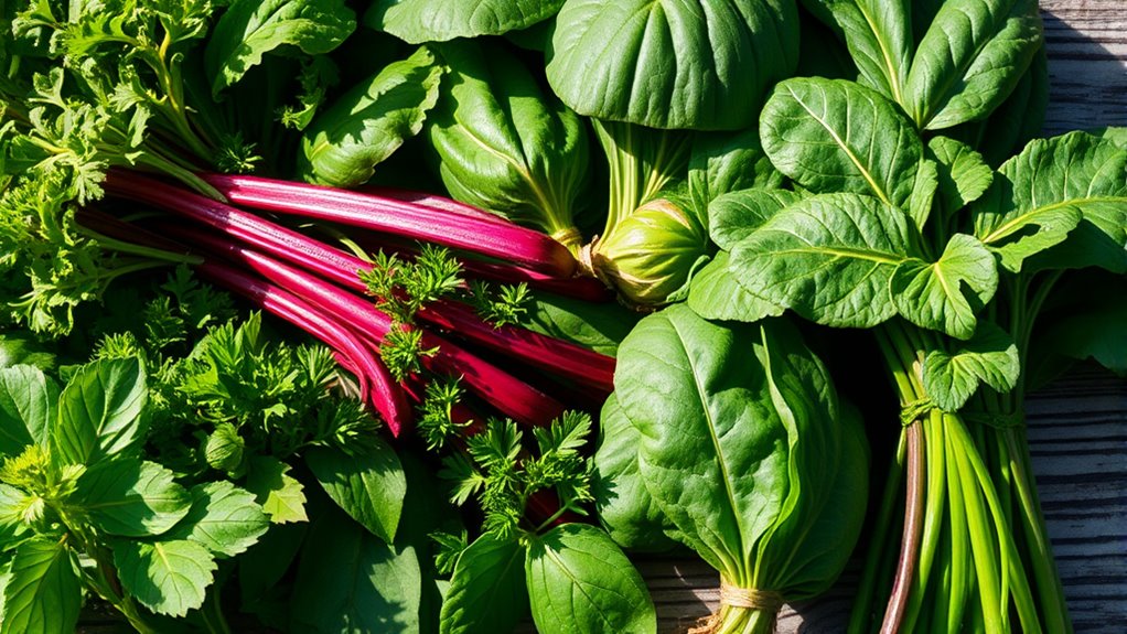 calcium rich greens with oxalate considerations