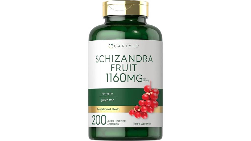 carlyle schisandra 1160mg capsules