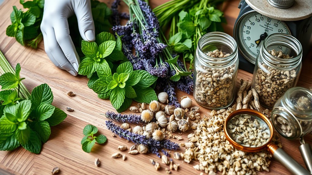 check herb freshness carefully