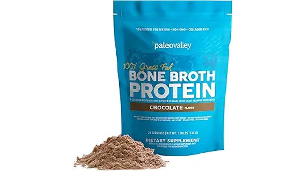 chocolate flavored grass fed broth