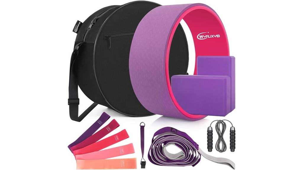 complete yoga wheel set