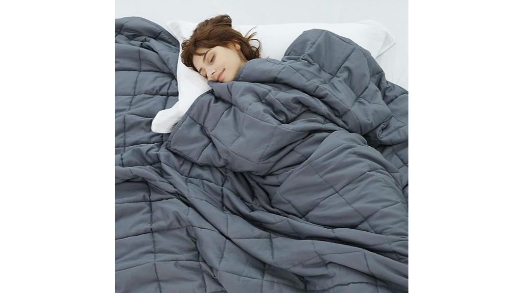 dark grey 20lb blanket