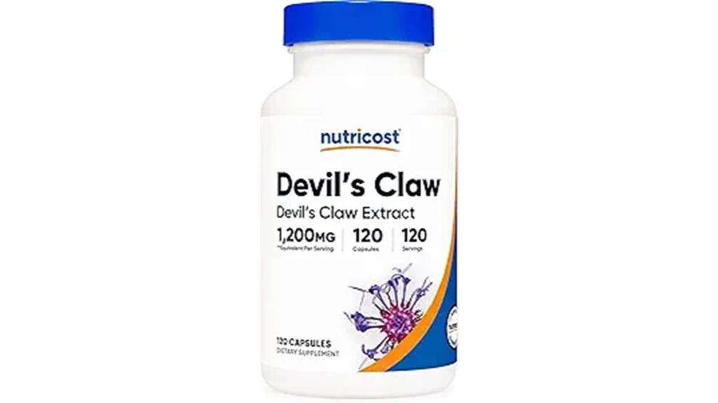 devil s claw 1200mg capsules