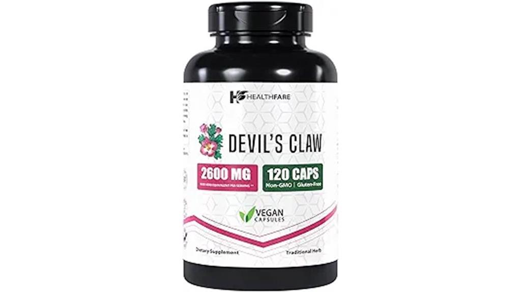 devils claw 2600mg capsules