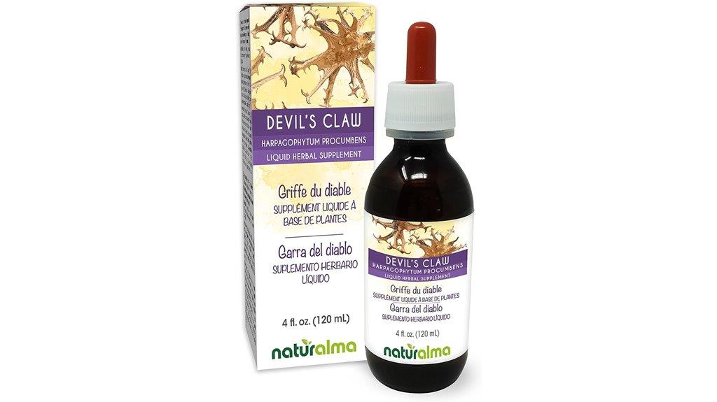 devils claw root tincture