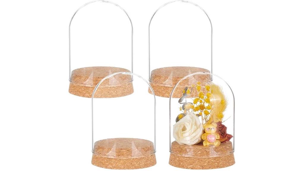 dome glass jars pack