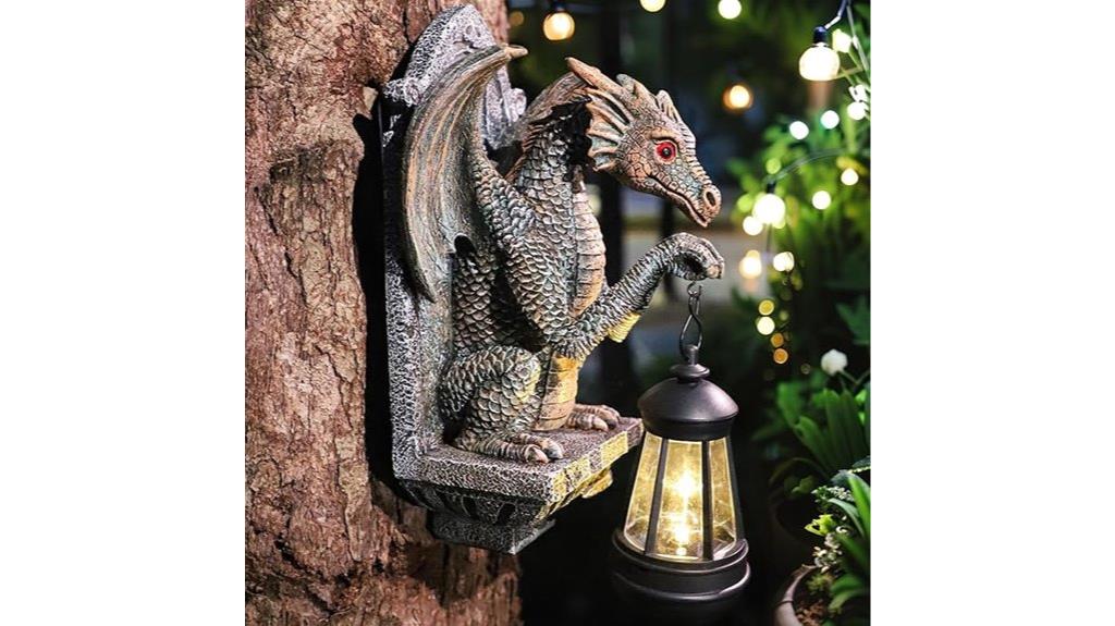 dragon solar garden lantern