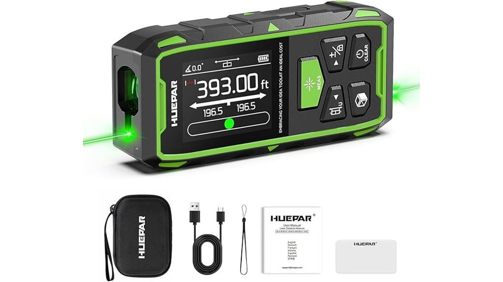 dual green laser rangefinder