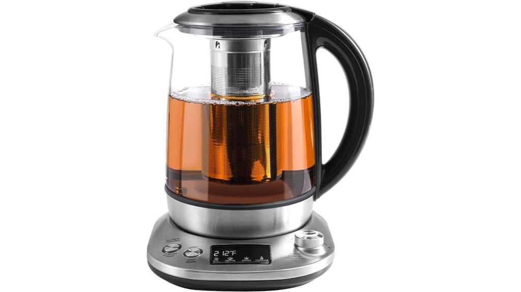 electric tea kettle with infuser