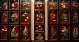 elegant botanical display cases
