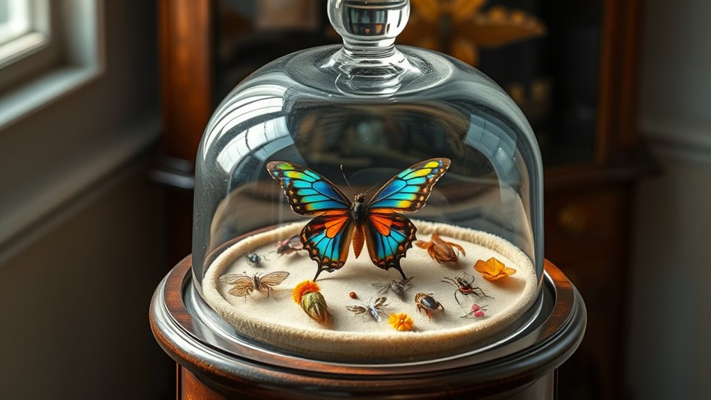 elegant glass cloche displays