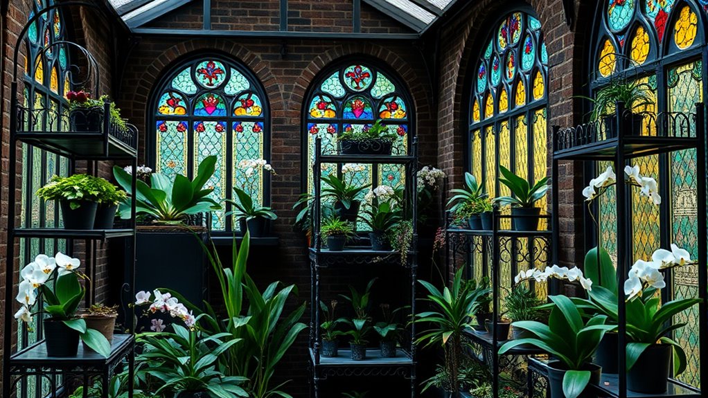 elegant gothic shelving designs