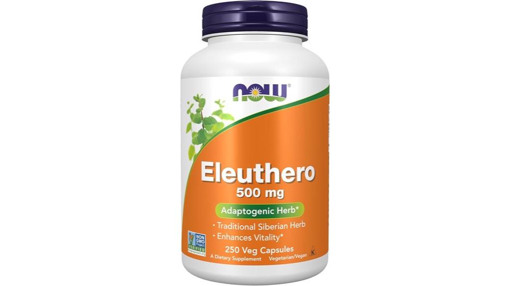 eleuthero 500 mg capsules