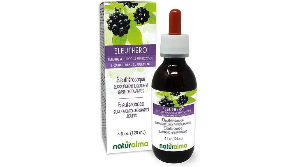 eleuthero root tincture bottle