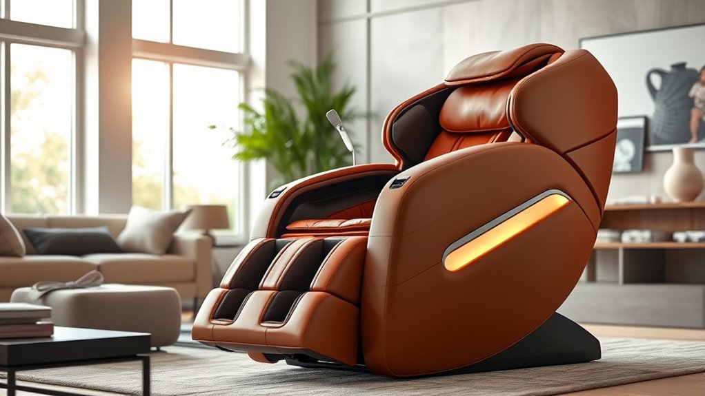 evaluate massage features and controls