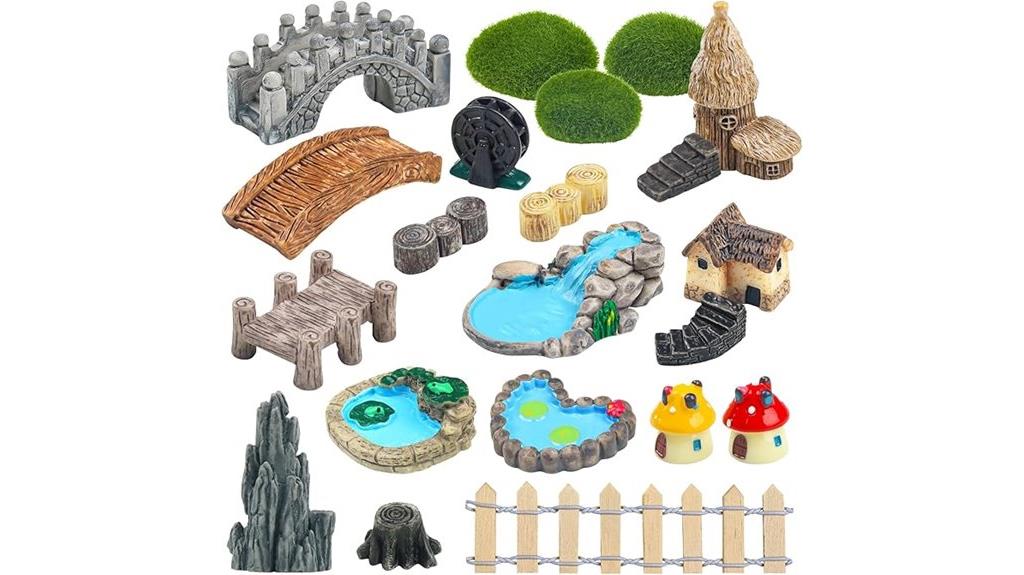 fairy garden miniatures set