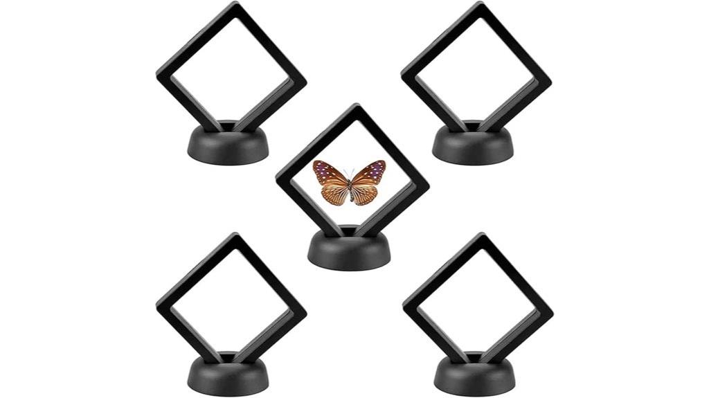 five pack coin display cases