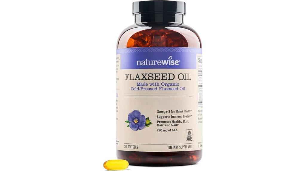 flaxseed oil softgel supplement