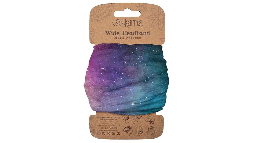 galaxy themed wide headband