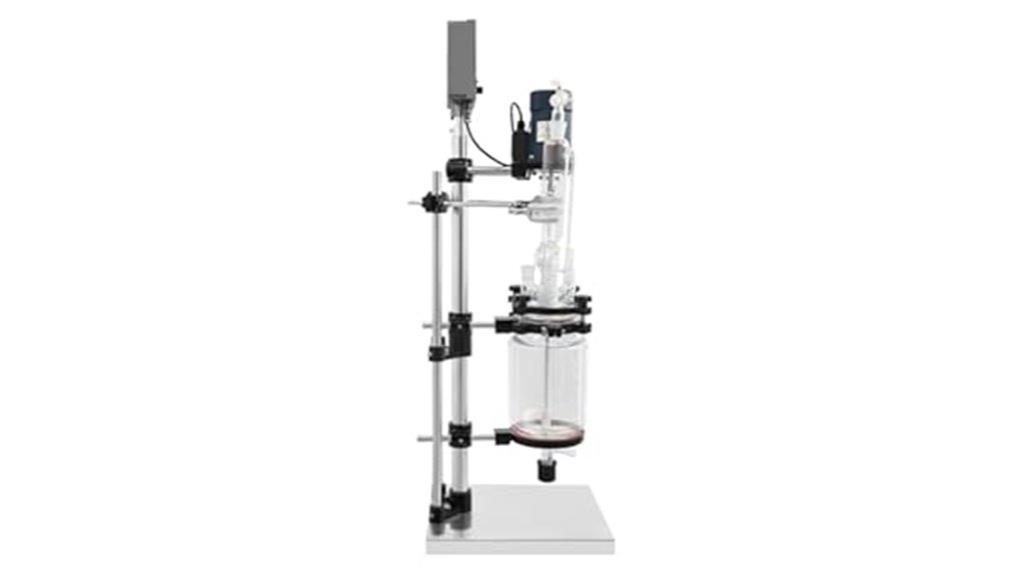 glass reactor with digital controls