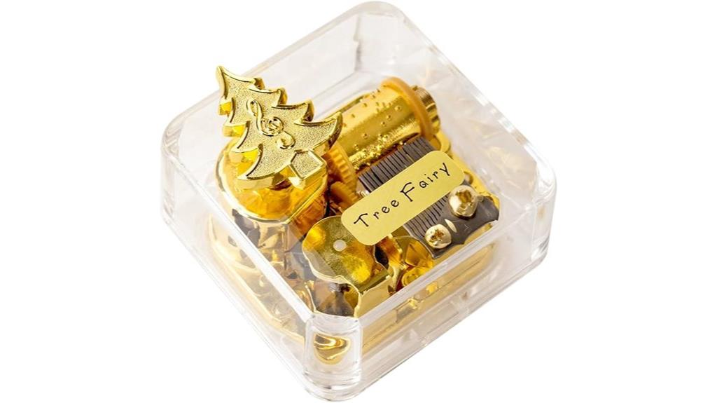 gold tree music box