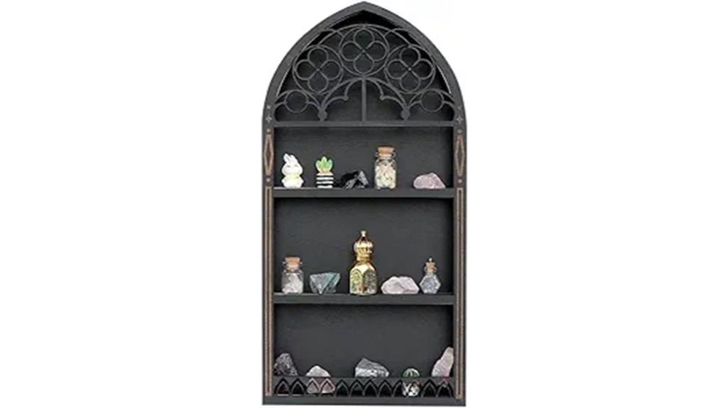 gothic crystal wall shelf