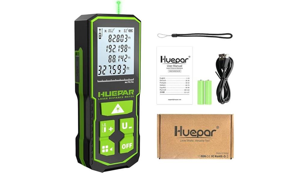 green laser distance tool