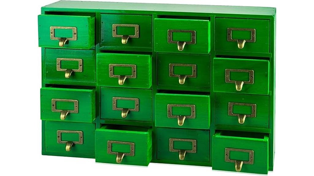 green wood apothecary cabinet