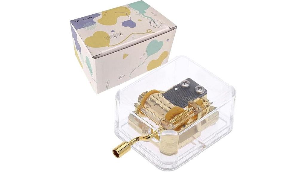 hand crank edelweiss music box