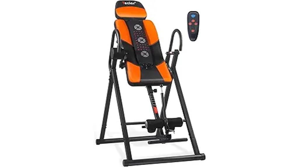 heated massage inversion table