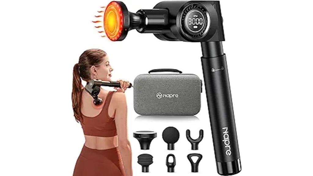 heated red light massager