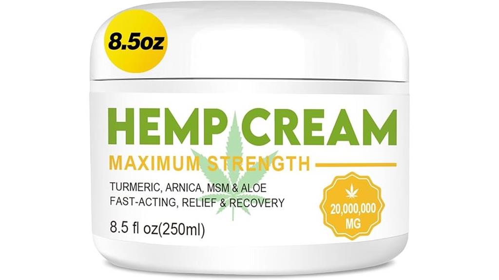 hemp arnica msm cream