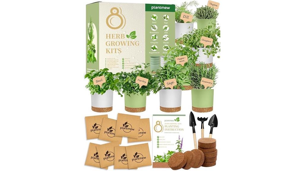 herb kit with organic seeds